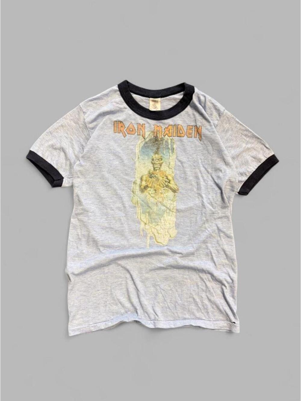 Vintage Early 80s Iron Maiden Ringer Tee
